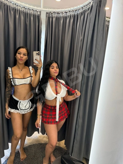 We're three fiery and irresistible girls. Come visit us at our relaxing apartment. My friends and I love being on top, moving our bodies just right to drive you wild. My soft, tanned skin is made to be touched, kissed, and adored. I crave deep sex and slow, sensual moments... Come and lose yourself in the three of us.